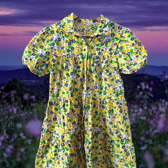 Tiered Floral Dress - Picture 1 of 6